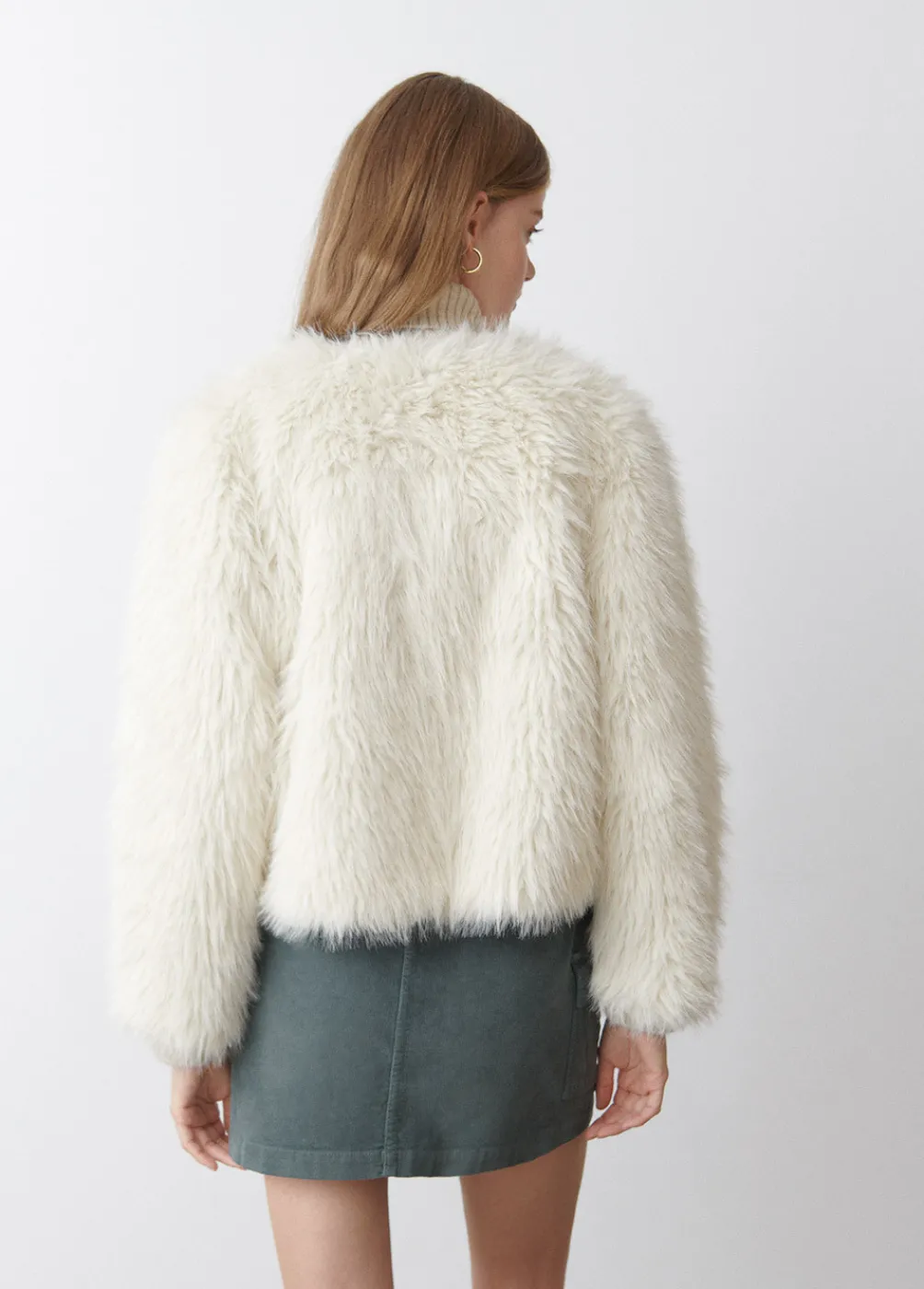 Abrigo Corto Efecto Pelo-Brownie Spain Best