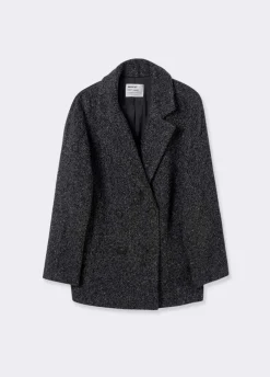 Abrigo Cruzado Jaspeado-Brownie Spain Hot