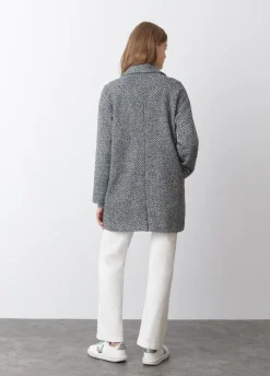 Abrigo Espiga Largo Medio-Brownie Spain Discount