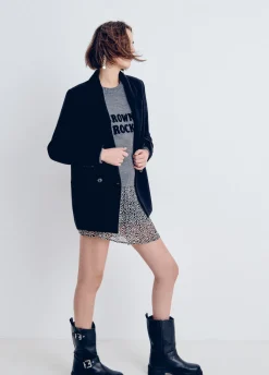 Abrigo Tipo Americana Pano-Brownie Spain Fashion