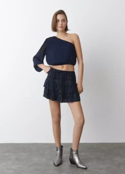 Blusa Asimetrica Choker-Brownie Spain Fashion