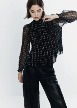 Blusa Cuello Alto-Brownie Spain Fashion