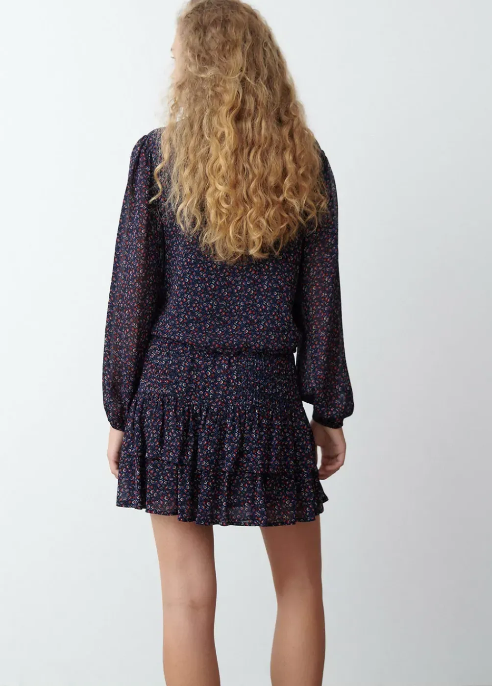 Blusa Tiras Cruzadas Estampada-Brownie Spain Clearance