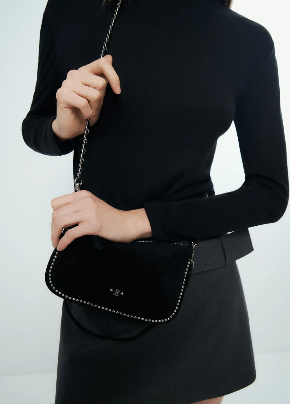 Bolso Pequeno Bolitas Piel-Brownie Spain Fashion