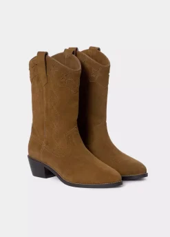 Bota Cowboy Estrellas Piel-Brownie Spain Sale