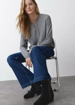 Botin Alto Tiras Bolitas Piel-Brownie Spain New