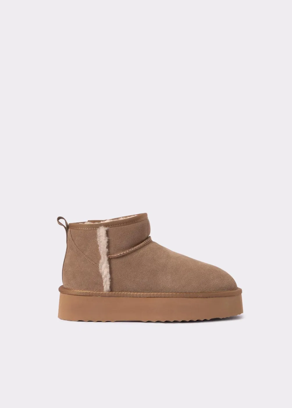 Botin Plataforma Pelo-Brownie Spain Clearance