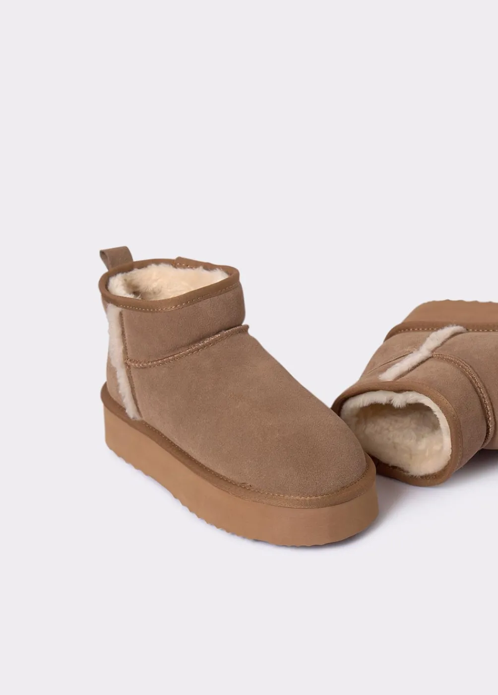 Botin Plataforma Pelo-Brownie Spain Clearance