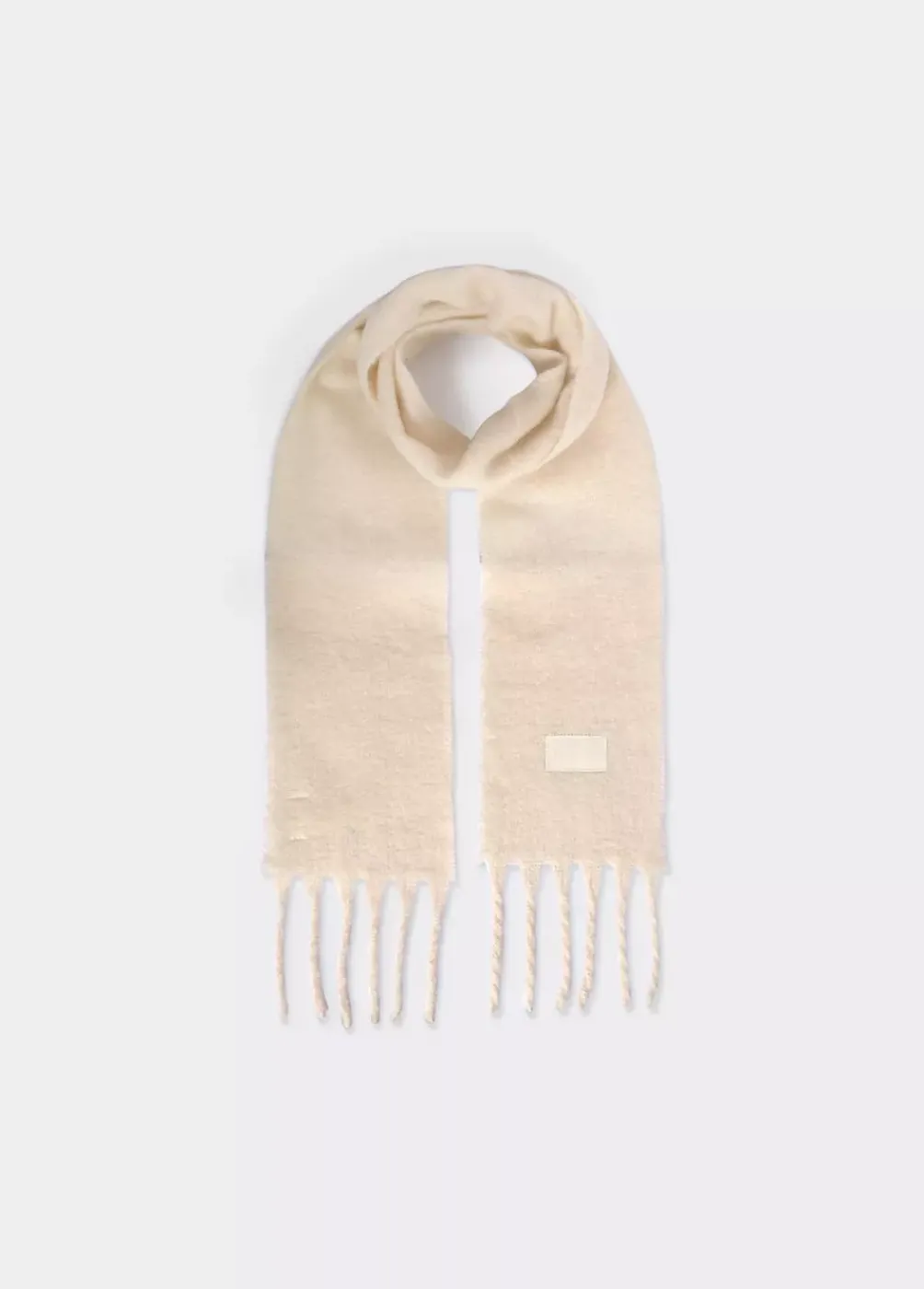 Bufanda Gruesa Estrecha Lisa Flecos-Brownie Spain Fashion