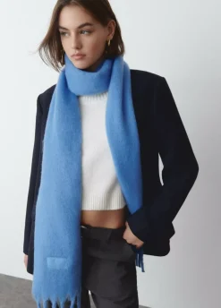 Bufanda Gruesa Estrecha Lisa Flecos-Brownie Spain Outlet