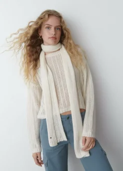 Bufanda Punto Calado Cruda-Brownie Spain Clearance