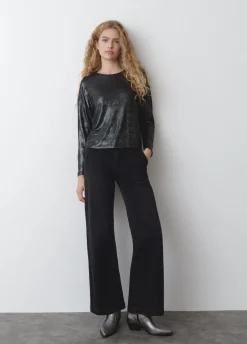 Camiseta Apertura Hombros Brillo-Brownie Spain Discount