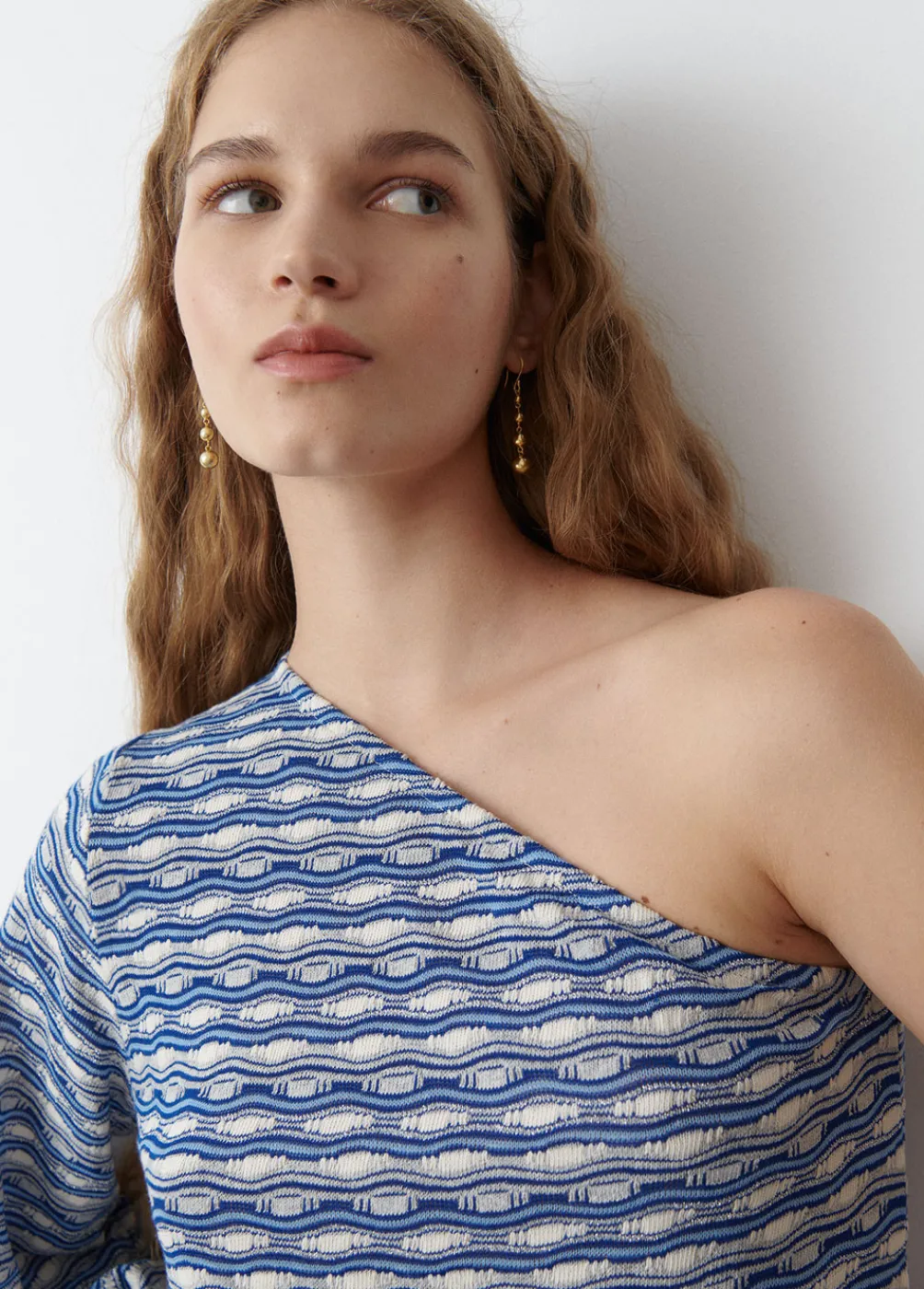 Camiseta Asimetrica Hilo Metalizado-Brownie Spain Discount