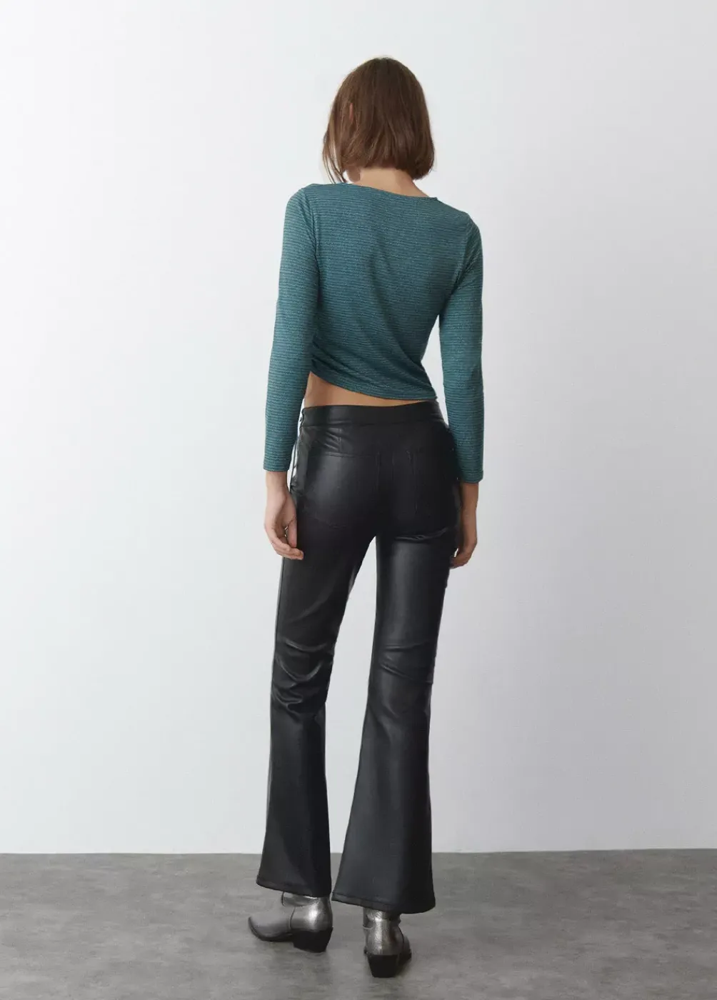 Camiseta Asimetrica Rayas Frunce-Brownie Spain Outlet