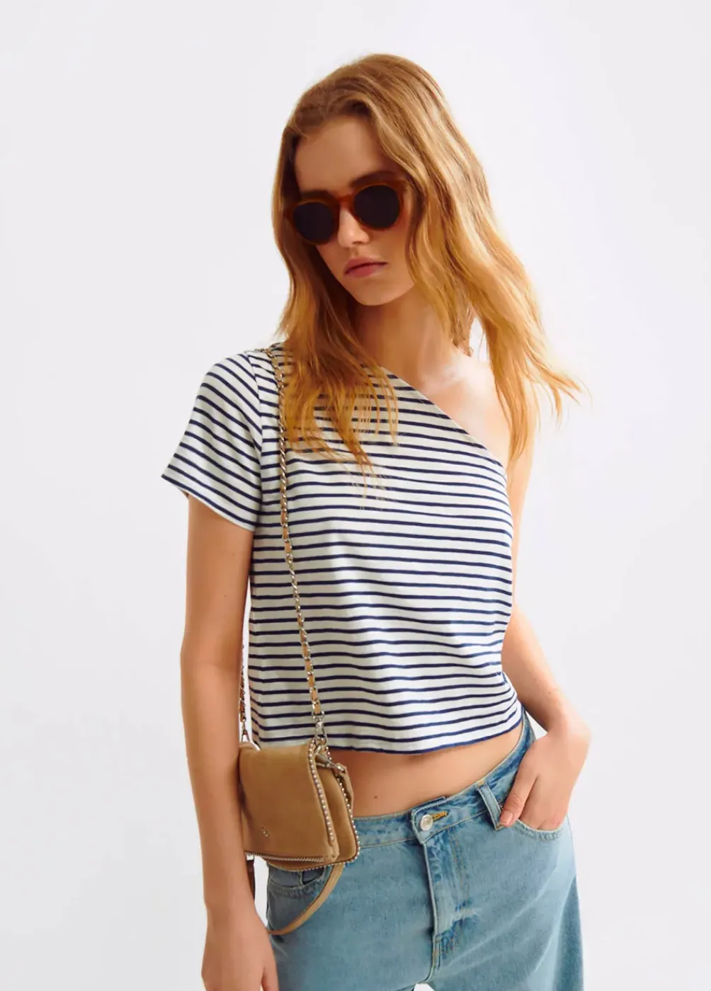 Camiseta Asimetrica Rayas-Brownie Spain Online