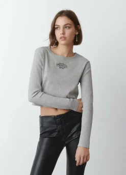 Camiseta Baby Tee Manga Larga-Brownie Spain New