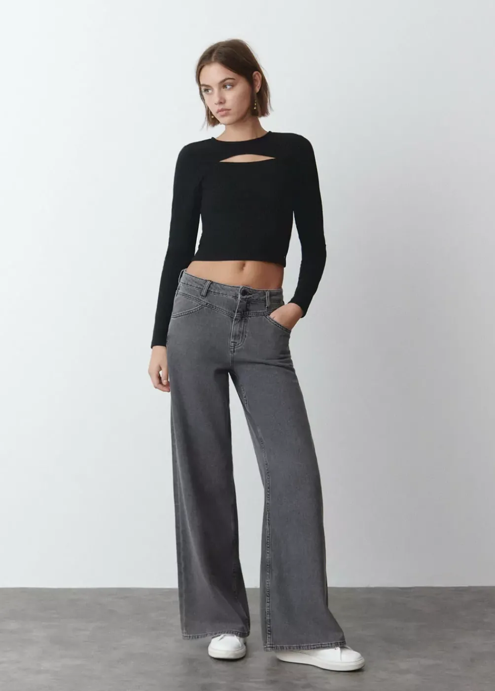 Camiseta Cut Out Canale Manga Larga-Brownie Spain Online