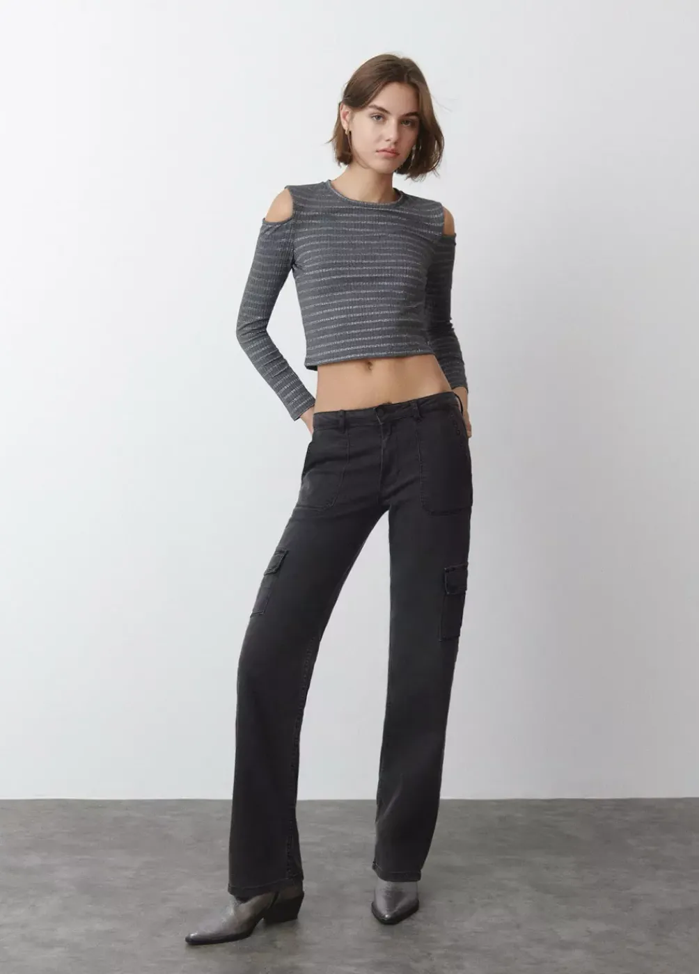 Camiseta Escote Hombros Rayas-Brownie Spain Best