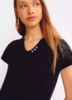 Camiseta Mar Basica Botones Organica | Compra Camisetas | Otono-Invierno 2021-Brownie Spain Sale