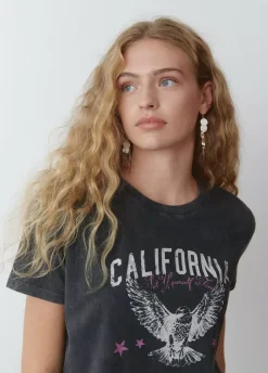 Camiseta Print Aguila Manga Corta-Brownie Spain Online