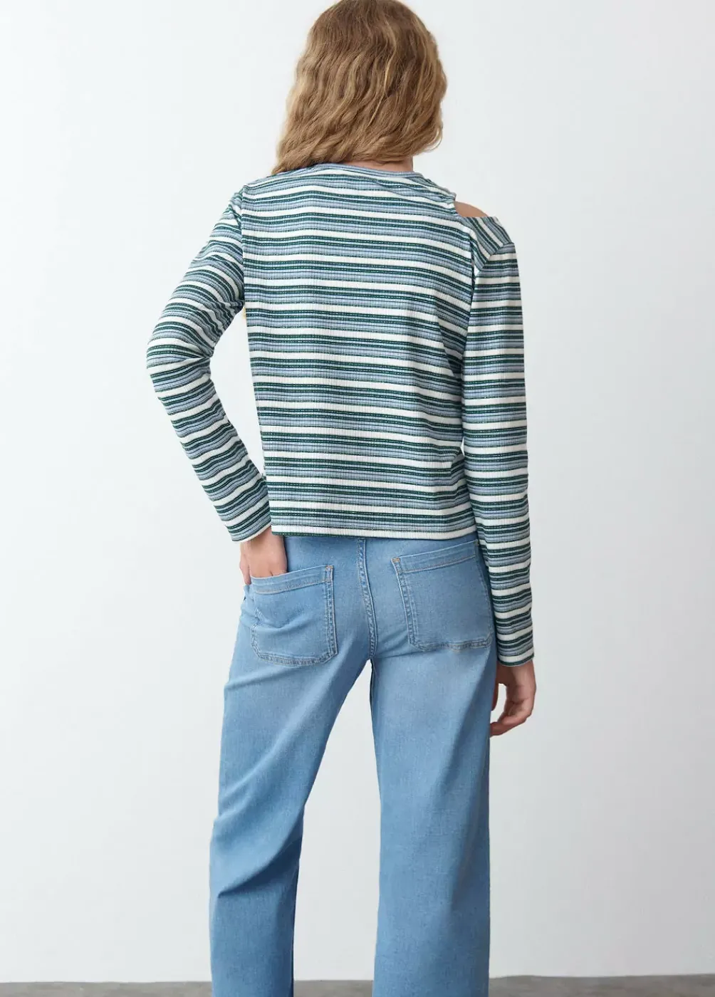 Camiseta Rayas Cut Out-Brownie Spain Clearance