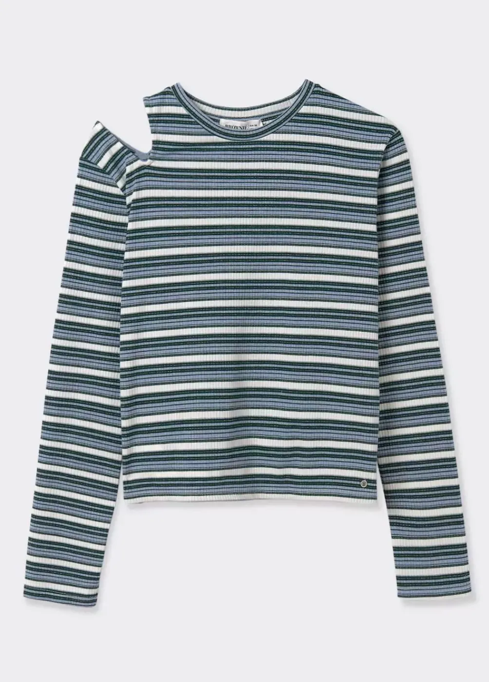 Camiseta Rayas Cut Out-Brownie Spain Clearance