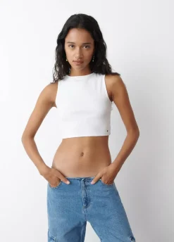 Camiseta Sin Manga Blanca-Brownie Spain Hot