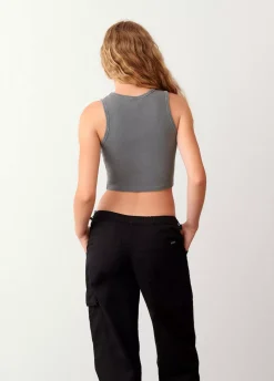 Camiseta Sin Manga Bordada-Brownie Spain Best