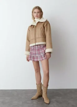 Cazadora Doblefaz Efecto Piel-Brownie Spain Discount