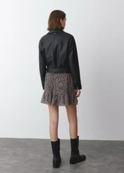 Cazadora Efecto Piel-Brownie Spain Best