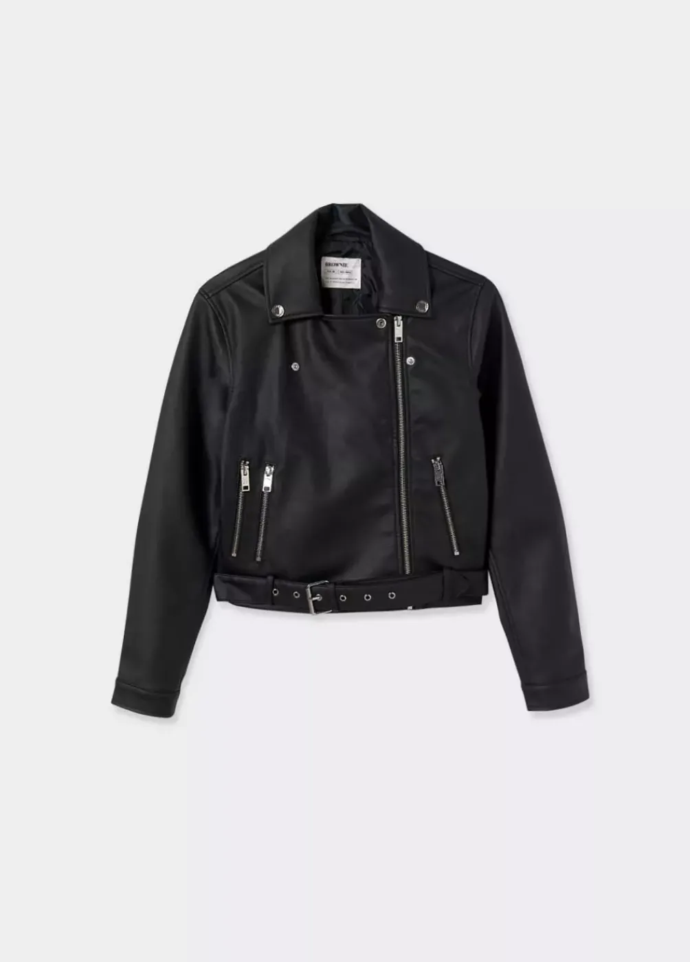 Cazadora Efecto Piel-Brownie Spain Best