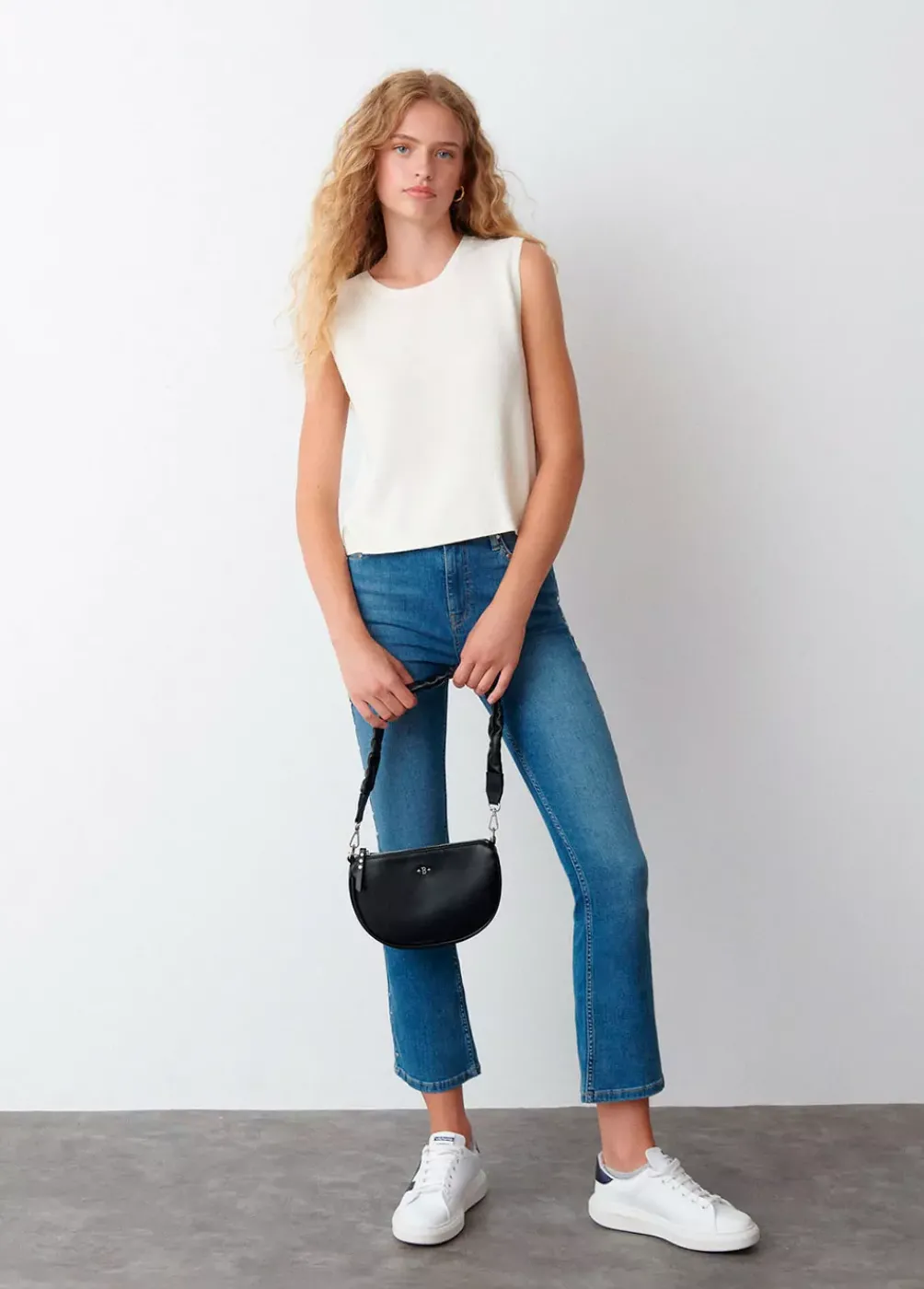 Chaleco Cuello Redondo Punto-Brownie Spain Clearance