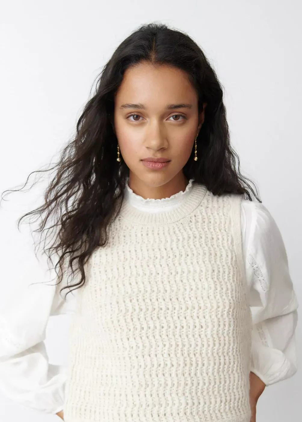 Chaleco Punto Jacquard-Brownie Spain Sale