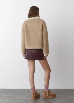 Chaqueta Borreguito Cuello Contraste-Brownie Spain Hot