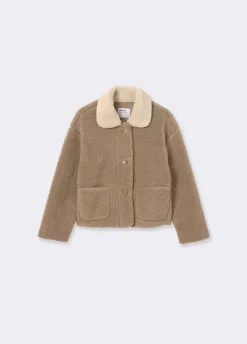 Chaqueta Borreguito Cuello Contraste-Brownie Spain Hot