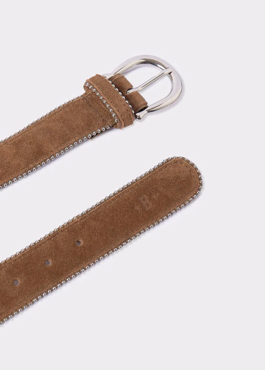 Cinturon Bolitas Piel-Brownie Spain Fashion