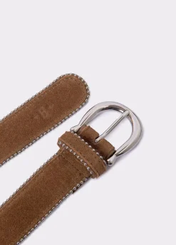 Cinturon Bolitas Piel-Brownie Spain Fashion