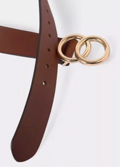 Cinturon Piel Hebilla Doble Piel-Brownie Spain Fashion