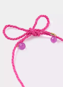 Collar Algodon Flor Resina-Brownie Spain Fashion