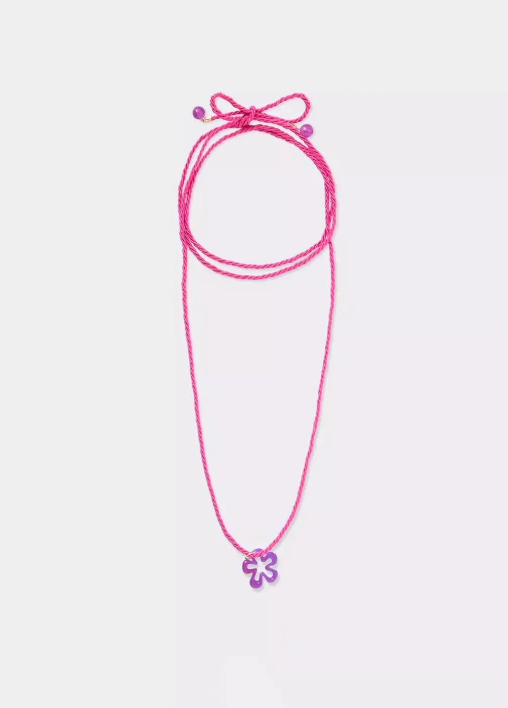 Collar Algodon Flor Resina-Brownie Spain Fashion