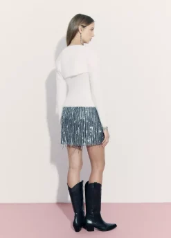 Falda Flecos Lentejuelas-Brownie Spain Fashion