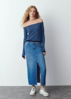 Falda Larga Twill-Brownie Spain Best