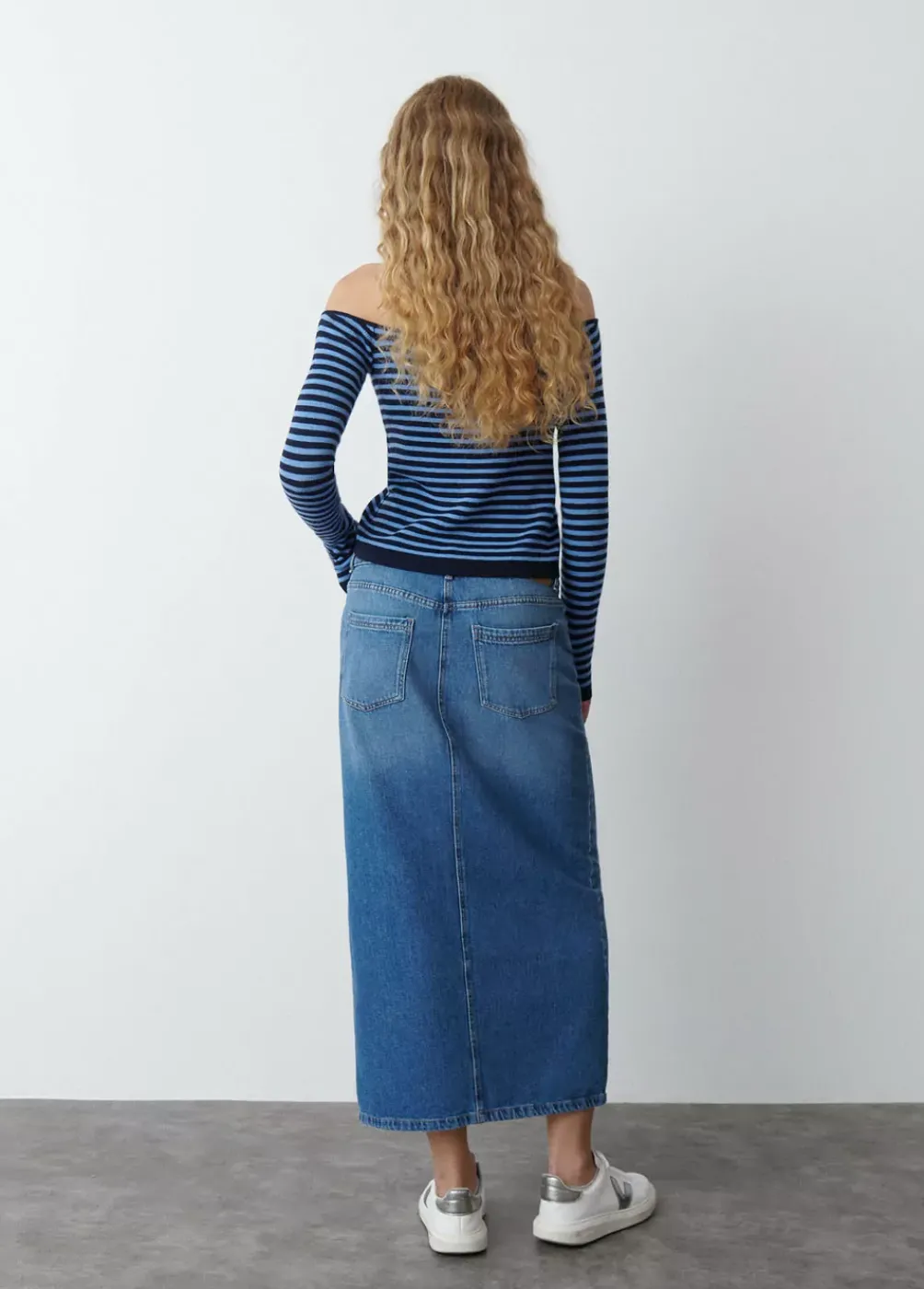 Falda Larga Twill-Brownie Spain Best