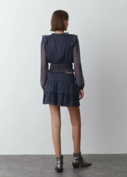 Falda Volantes Cintura Smock-Brownie Spain Hot