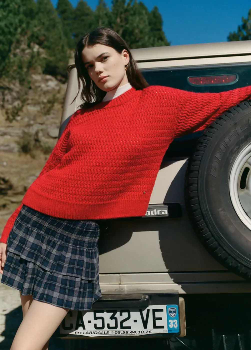 Falda Volantes Cuadros-Brownie Spain Clearance