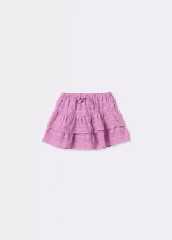 Falda Volantes Textura-Brownie Spain Discount