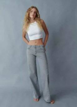 Jeans Acampanados Corte Lateral-Brownie Spain Outlet