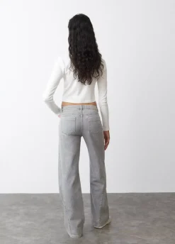 Jeans Acampanados Corte Lateral-Brownie Spain Outlet