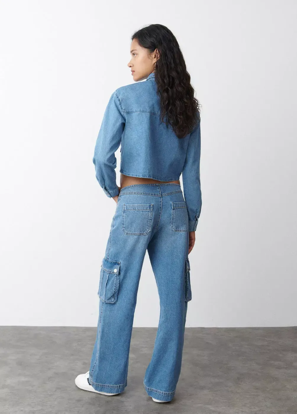 Jeans Cargo Bajo Cintura-Brownie Spain Discount