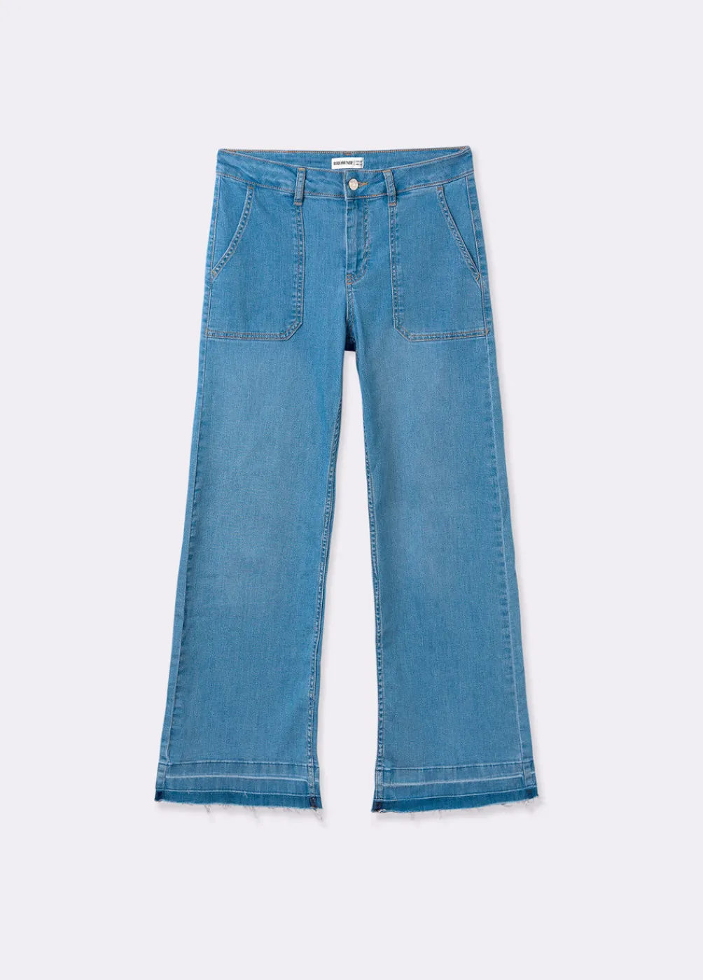 Jeans Culotte Bajo Desdoblado-Brownie Spain Outlet